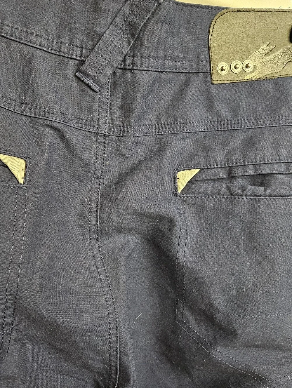 A. Tiziano Deep Navy Blue Pants Size 38 Men's 100% Cotton
